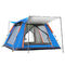 Windproof Fiberglass Pole Camping Pop Up Tent 240x240x156cm 3 4 Person One Bedroom